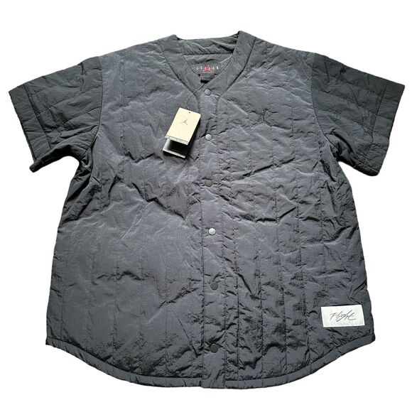Nike Air Jordan Flight Heritage Baseball Top/Puffer Jacket Men's L FN4601-045 - Picture 1 of 8